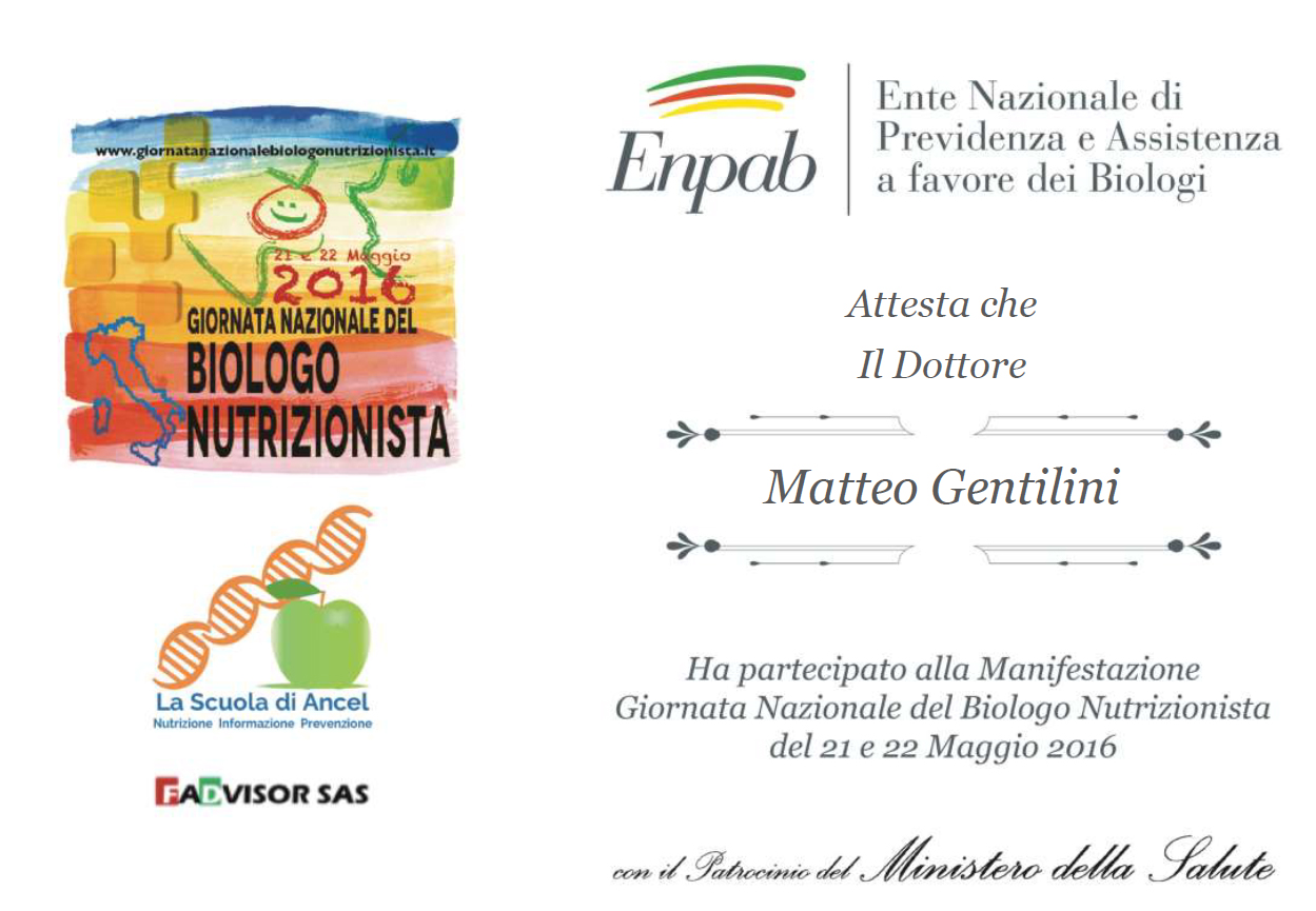 Giornata Nazionale del Biologo Nutrizionista